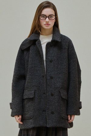 Fluffy mood boucle coat_3 Colors