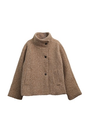 Teddy boucle half coat_3 Colors