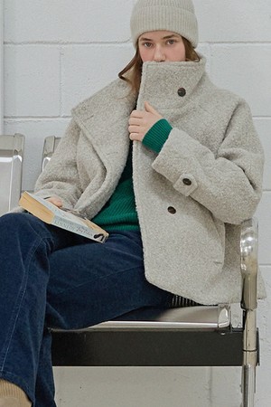 Teddy boucle half coat_3 Colors