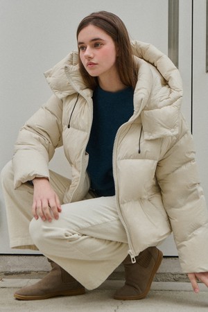 Duck down hood puffer_2 Colors