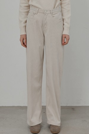 [융털안감ver.] May wide corduroy pants_3 Colors