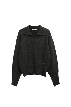 Rib collar knit_4 Colors