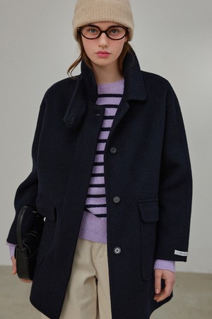 Balmacan wool handmade coat_2 Colors