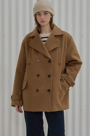 [누빔ver.] Soft harbor half coat - Camel