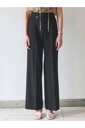 Tie detail wide pants_3 Colors