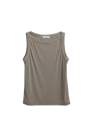 Boat neck sleeveless top_5 Colors