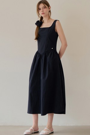 [스크런치 set] Belle sleeveless dress_2 Colors