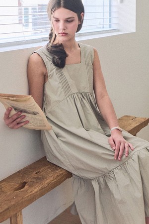 Maren volume dress - Beige