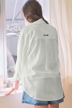 Sheer back logo shirt_3 Colors