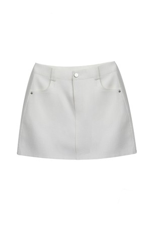 Daily short denim skirt_3 Colors