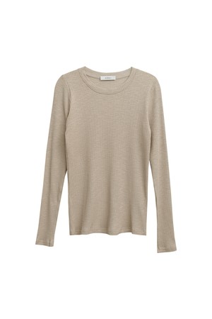 Calm rib basic tee_4 Colors