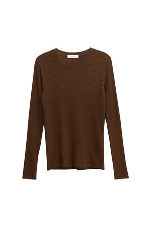 Calm rib basic tee_4 Colors