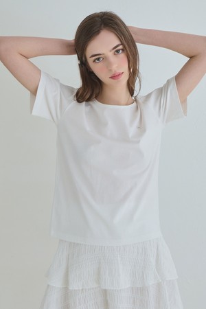 U neck short sleeve t-shirt_4 Colors