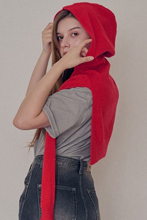 Superfine merino hood shawl_4 Colors