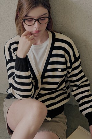 Stripe raglan cardigan_2 Colors