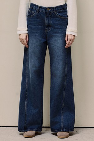 솔라인 워싱 데님 팬츠_2 Colors