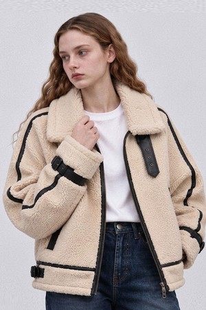 Contrast boucle mustang - Ivory