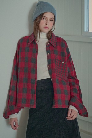 버팔로 체크 워싱 셔츠_2 Colors