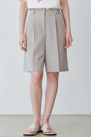 TUCK WIDE HALF SLACKS (BGY)