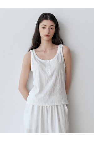 DRY HENLEY SLEEVELESS TEE (IV)