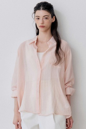SUMMER LOOSE FIT SHEER SHIRT (SBL)