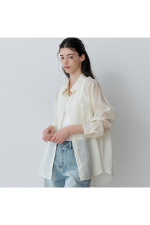 SUMMER LOOSE FIT SHEER SHIRT (YE)