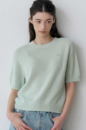 AIR COOL TEXTURE SHORT SLEEVE KNIT (LGN)