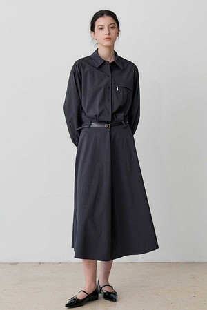 BELTED SHIRT DRESS (CH)
