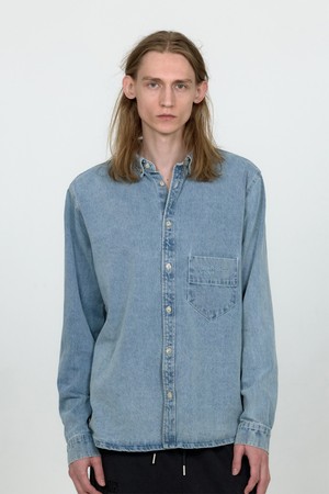 MPa UTILITY DENIM SHIRT (STEEL BLUE)