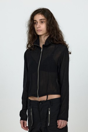 MPa VEIL CREPE ZIP JACKET WOMEN (BLACK)