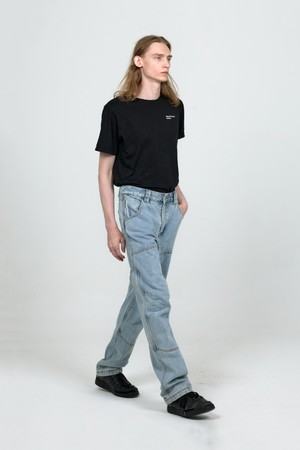MPa CALF POCKET PANTS (STEEL BLUE)
