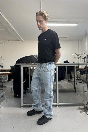 MPa BAG PANTS (STEEL BLUE)