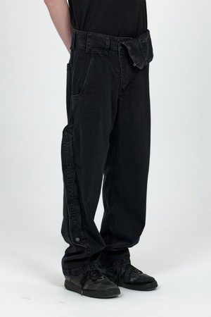 MPa SINGLE WAIST POCKET PANTS (BLACK)