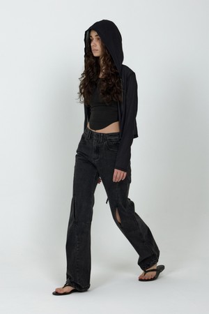 MPa MOTION VENT DENIM PANTS WOMEN (BLACK)