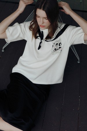 SILK BELL SLEEVE TOP [GIRL.G]