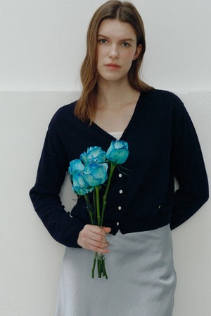 SILK KNIT BOLERO [NAVY]