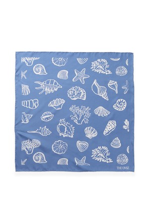 SILK MONO SEASHELL SCARF