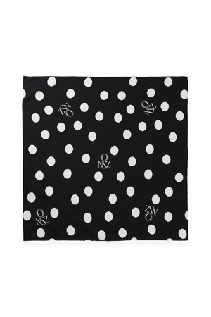 SILK SCATTERED DOT SCARF