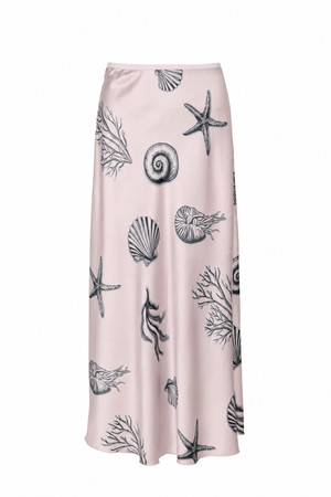 [3rd RE-ORDER] [NEW Color] SILK FLARE SKIRT [SEASHELL]