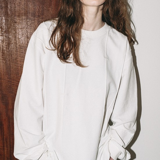Pintuck Top - White