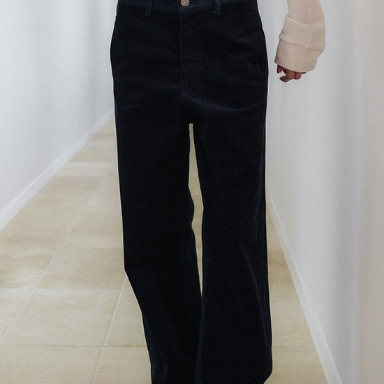Corduroy Twill Pants - Navy