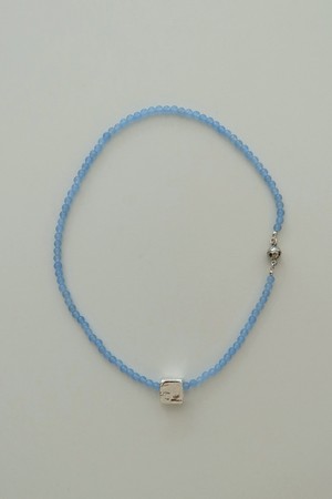 magnet square jade necklace