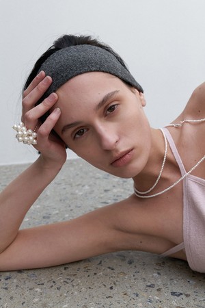 bunch pearl ring - silver