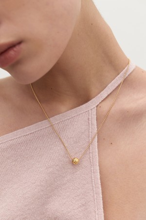 mini bumpy necklace - gold