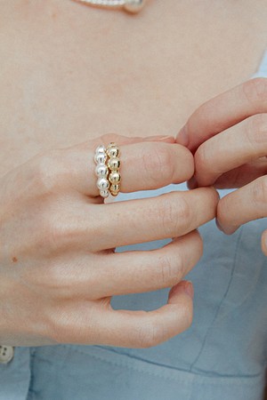bubble ring - gold