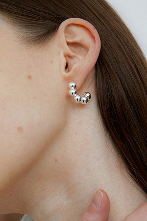 bubble hoop earring
