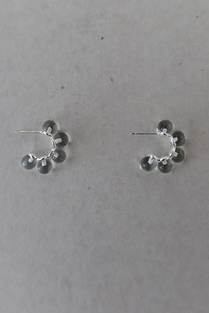 bubble clear earring
