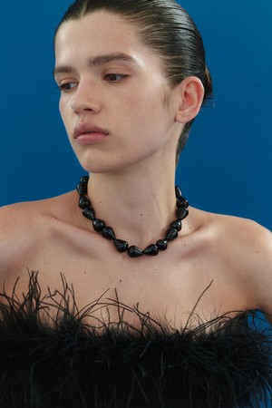 black drop necklace