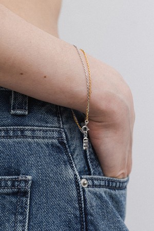 two line thin bracelet - combi