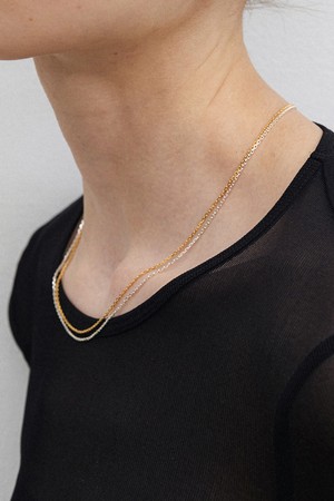 two line thin necklace - combi